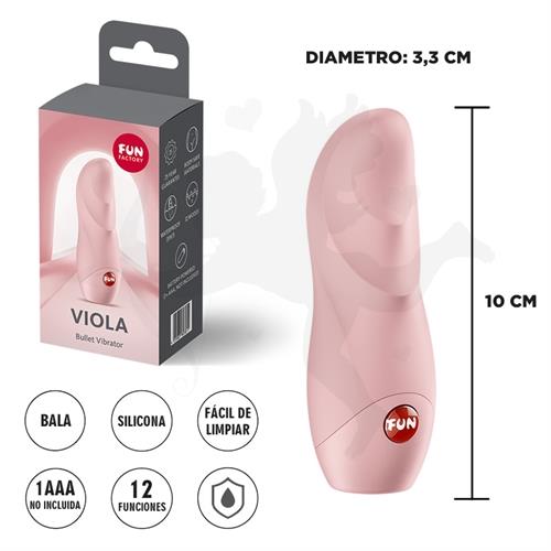 Viola bala vibradora para estimulacion clitorial